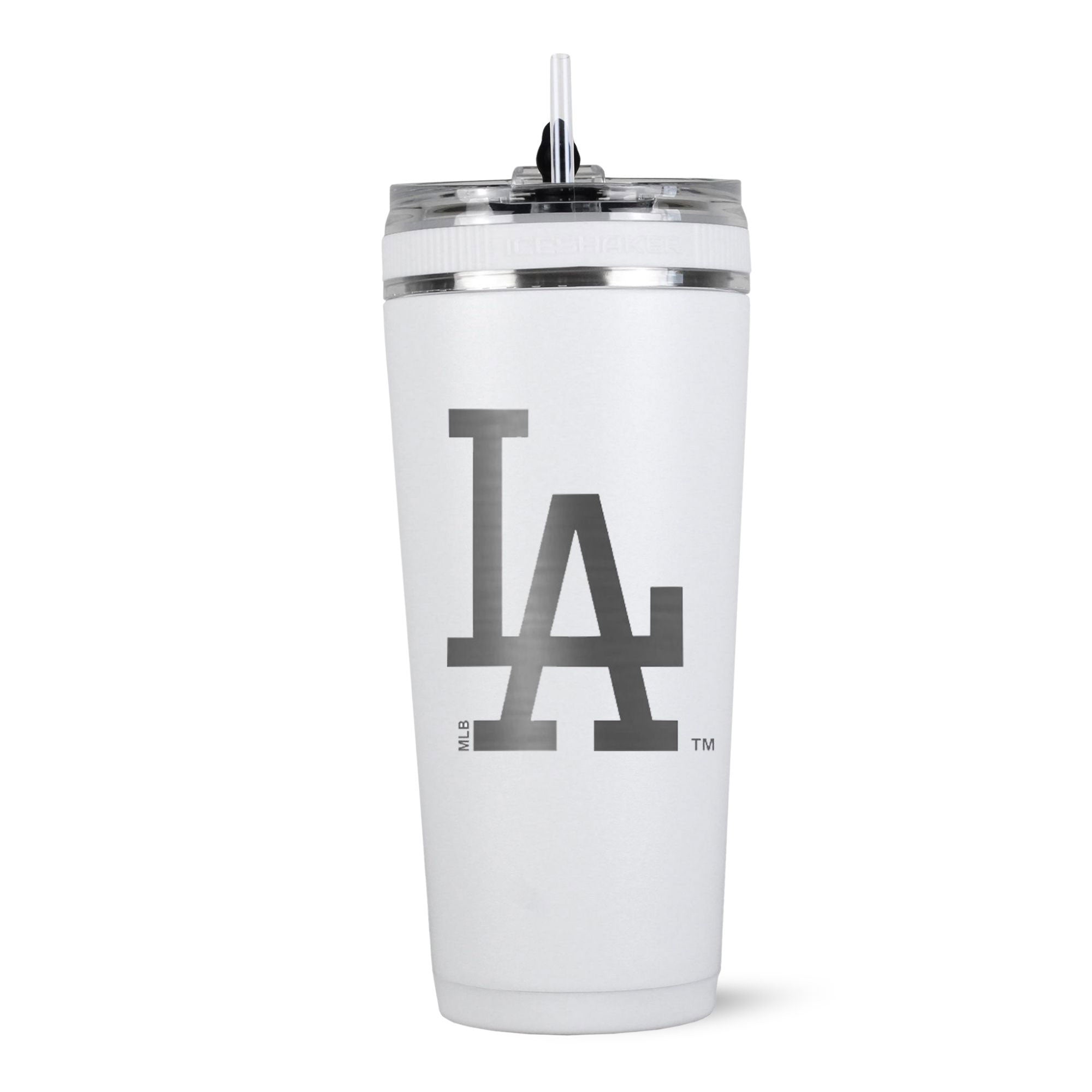 Officially Licensed Los Angeles Dodgers 26oz Flex Bottle (Alternate Logo) - White - Sports Gifts, Sports Memorabilia, Sports Collectibles, Fan Shop