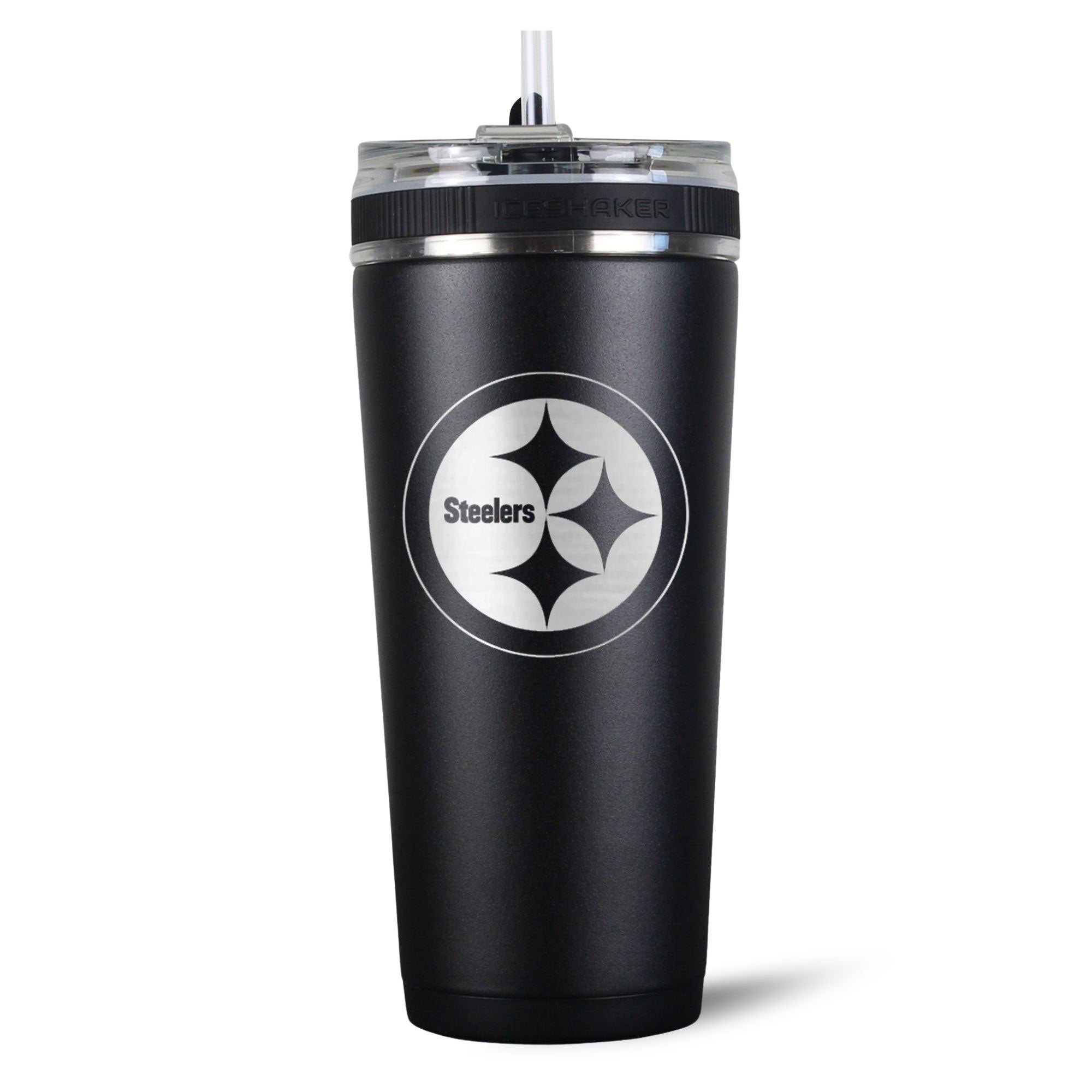 Officially Licensed Pittsburgh Steelers 26oz Flex Bottle - Black - Sports Gifts, Sports Memorabilia, Sports Collectibles, Fan Shop