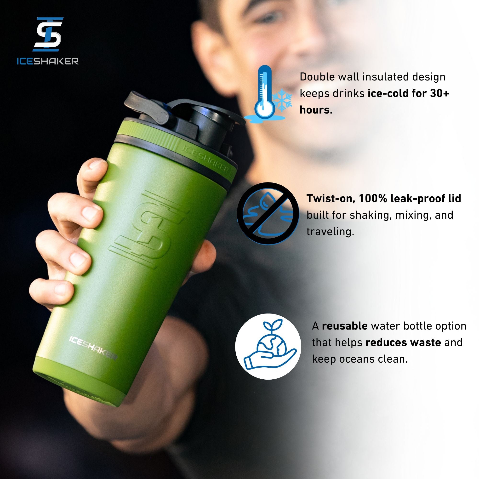 Officially Licensed Dallas Stars 26oz Ice Shaker - Sports Gifts, Sports Memorabilia, Sports Collectibles, Fan Shop