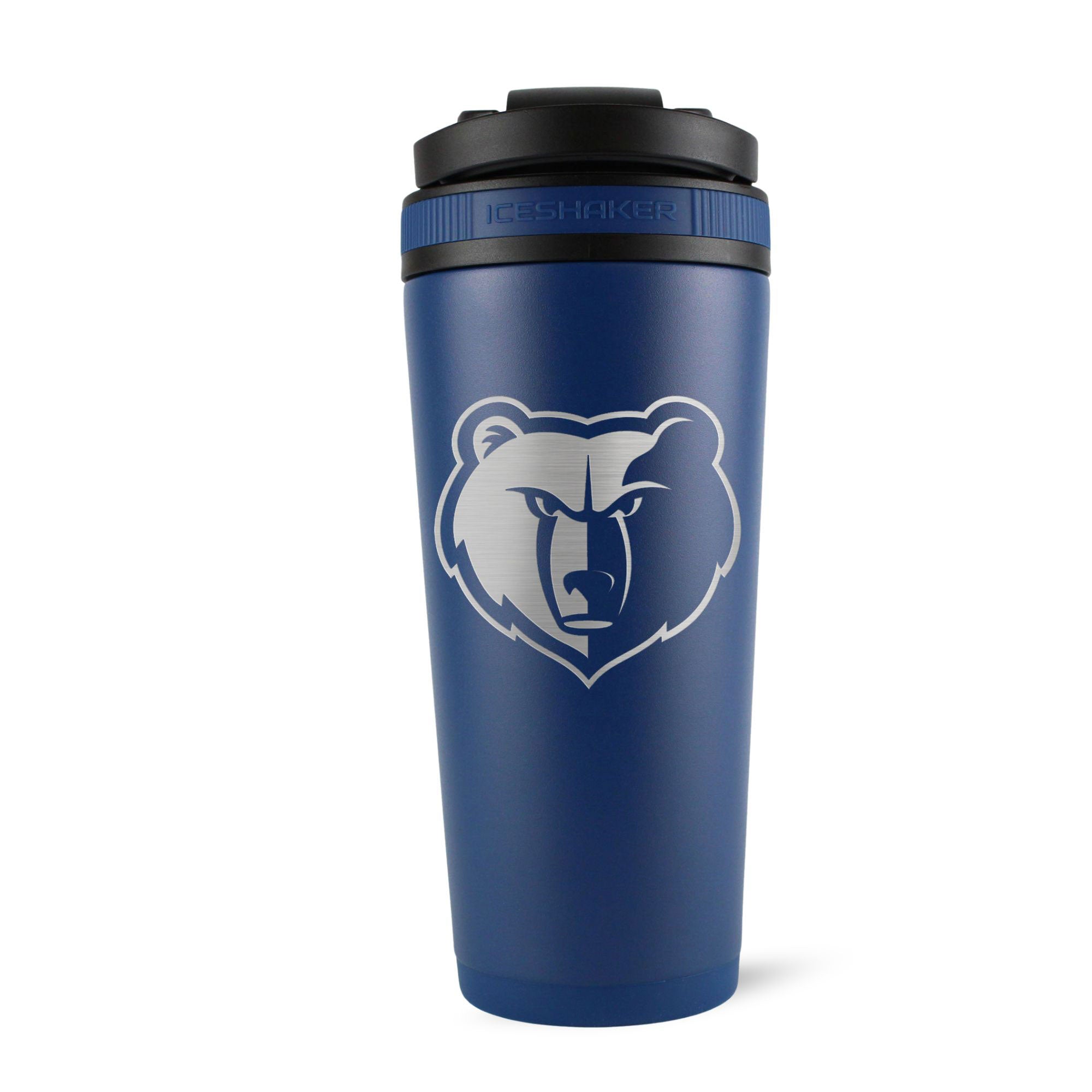 Officially Licensed Memphis Grizzlies 26oz Ice Shaker - Navy - Sports Gifts, Sports Memorabilia, Sports Collectibles, Fan Shop