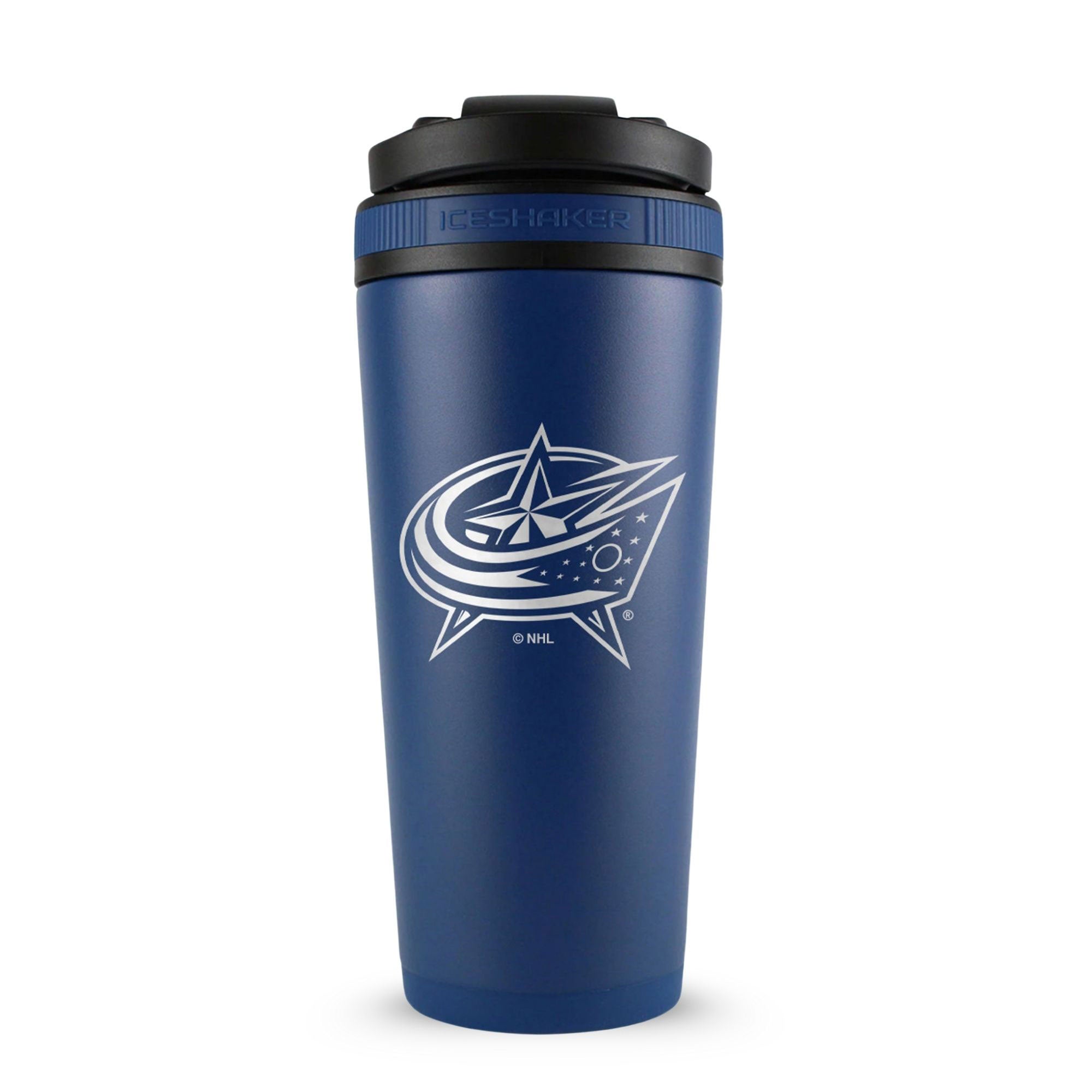 Officially Licensed Columbus Blue Jackets 26oz Ice Shaker - Sports Gifts, Sports Memorabilia, Sports Collectibles, Fan Shop