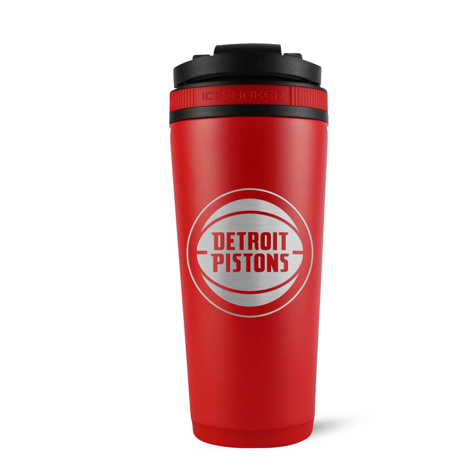 Officially Licensed Detroit Pistons 26oz Ice Shaker - Red - Sports Gifts, Sports Memorabilia, Sports Collectibles, Fan Shop