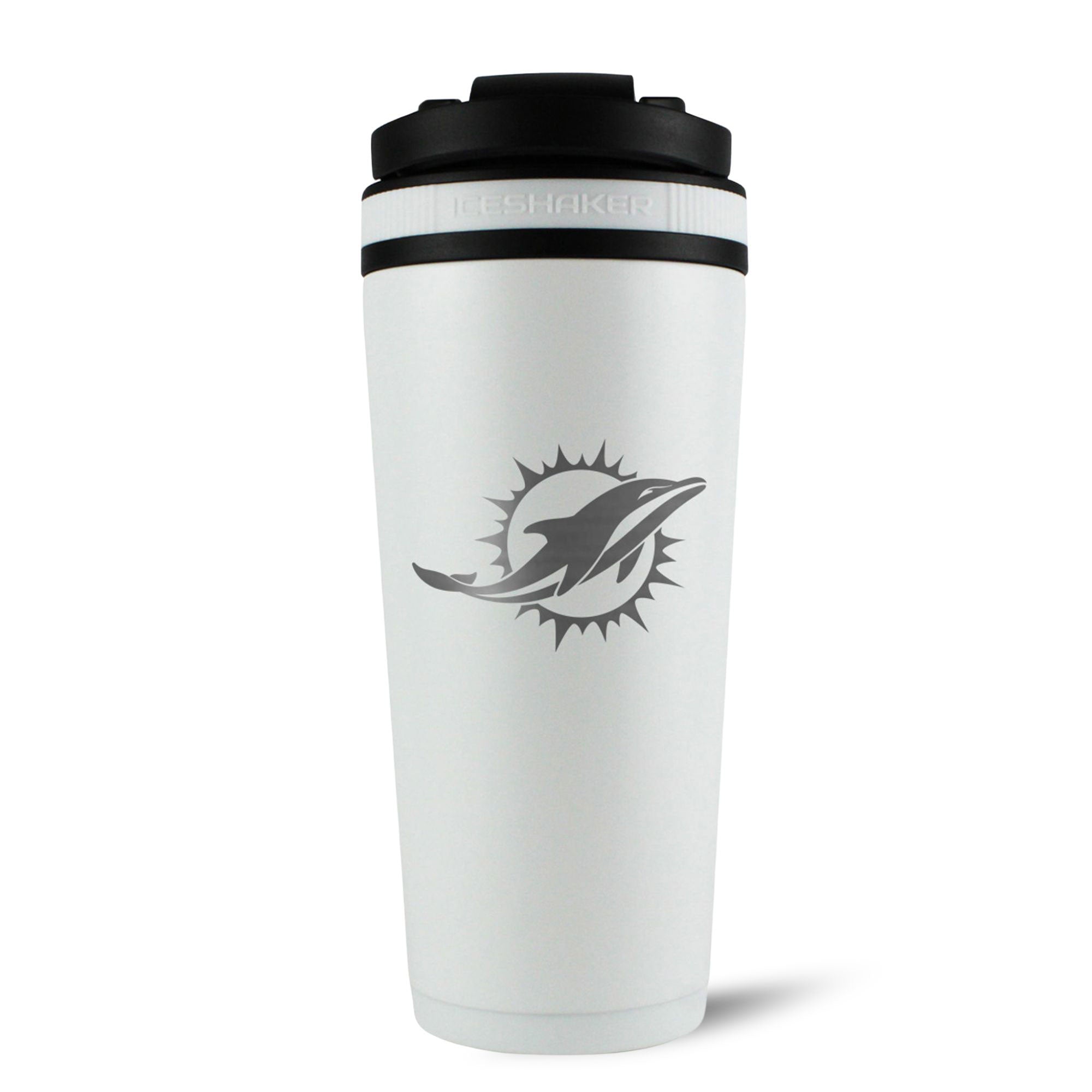 Officially Licensed Miami Dolphins 26oz Ice Shaker - Sports Gifts, Sports Memorabilia, Sports Collectibles, Fan Shop