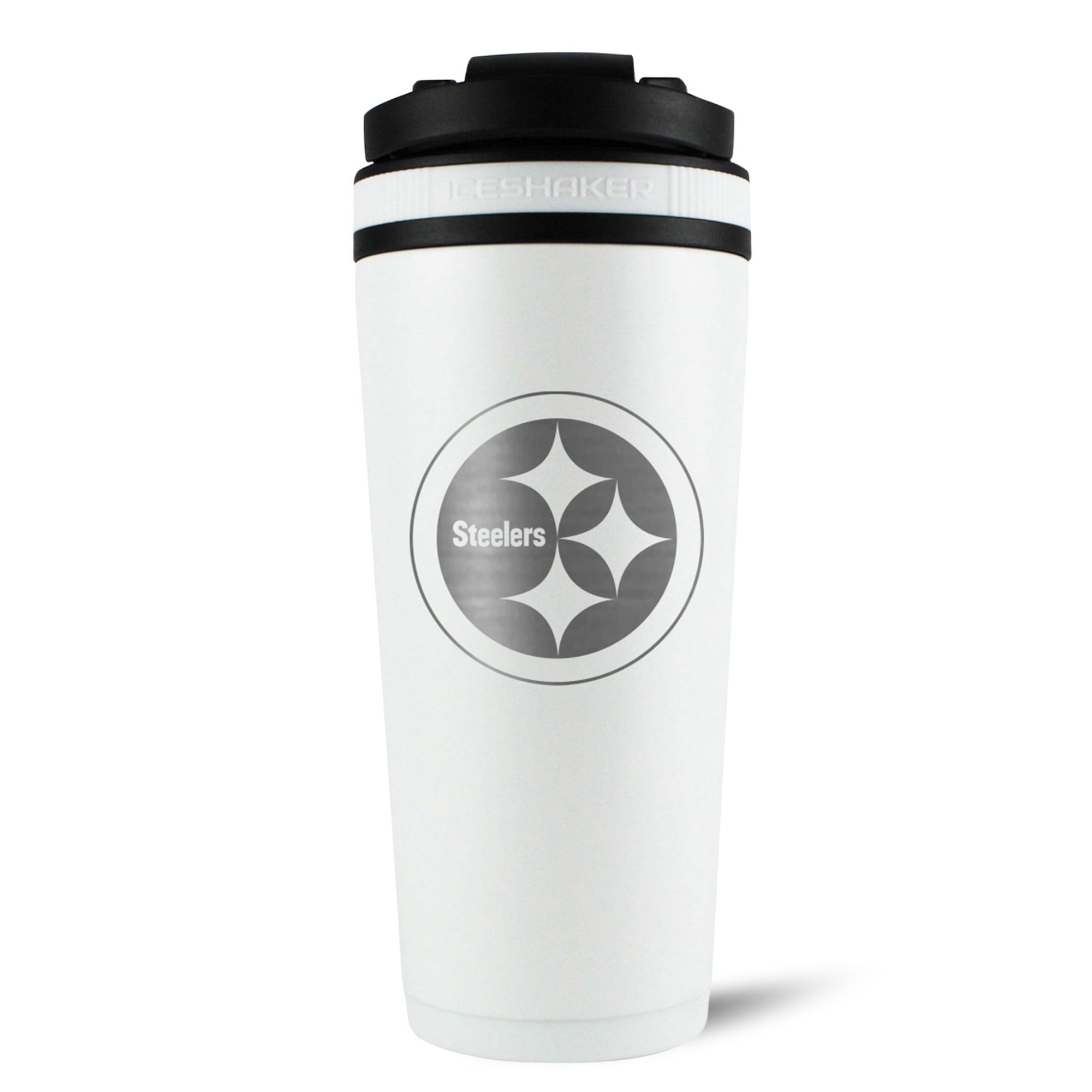 Officially Licensed Pittsburgh Steelers 26oz Ice Shaker - Sports Gifts, Sports Memorabilia, Sports Collectibles, Fan Shop