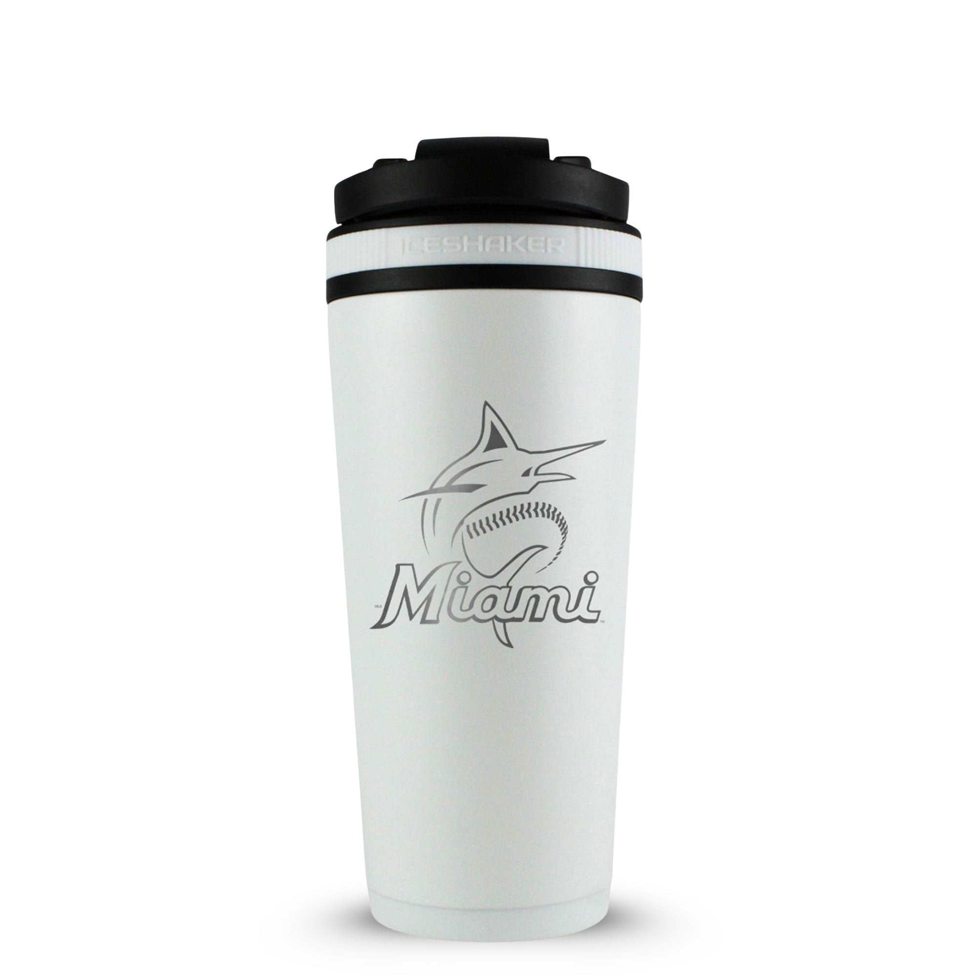 Officially Licensed Miami Marlins 26oz Ice Shaker - Sports Gifts, Sports Memorabilia, Sports Collectibles, Fan Shop