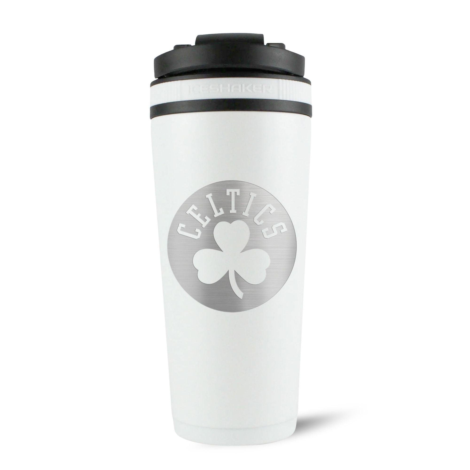 Officially Licensed Boston Celtics 26oz Ice Shaker - White - Sports Gifts, Sports Memorabilia, Sports Collectibles, Fan Shop