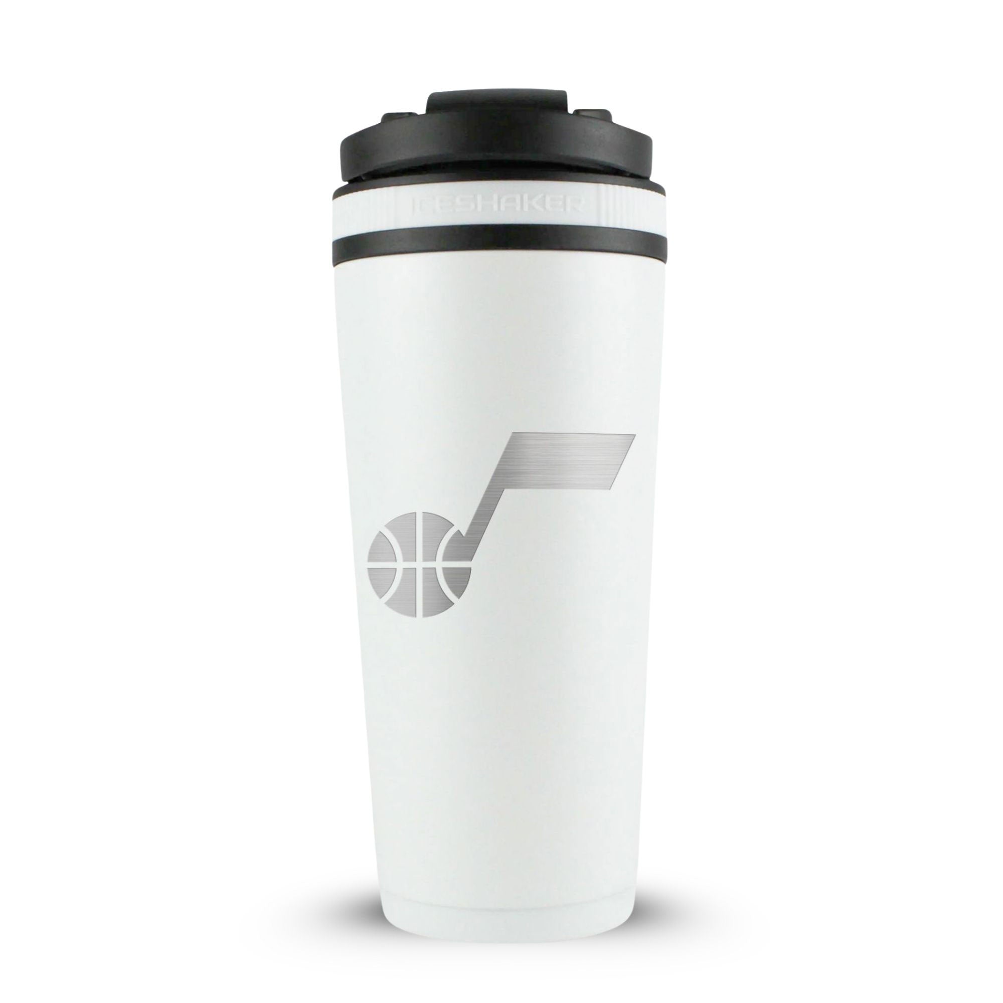 Officially Licensed Utah Jazz 26oz Ice Shaker - White - Sports Gifts, Sports Memorabilia, Sports Collectibles, Fan Shop