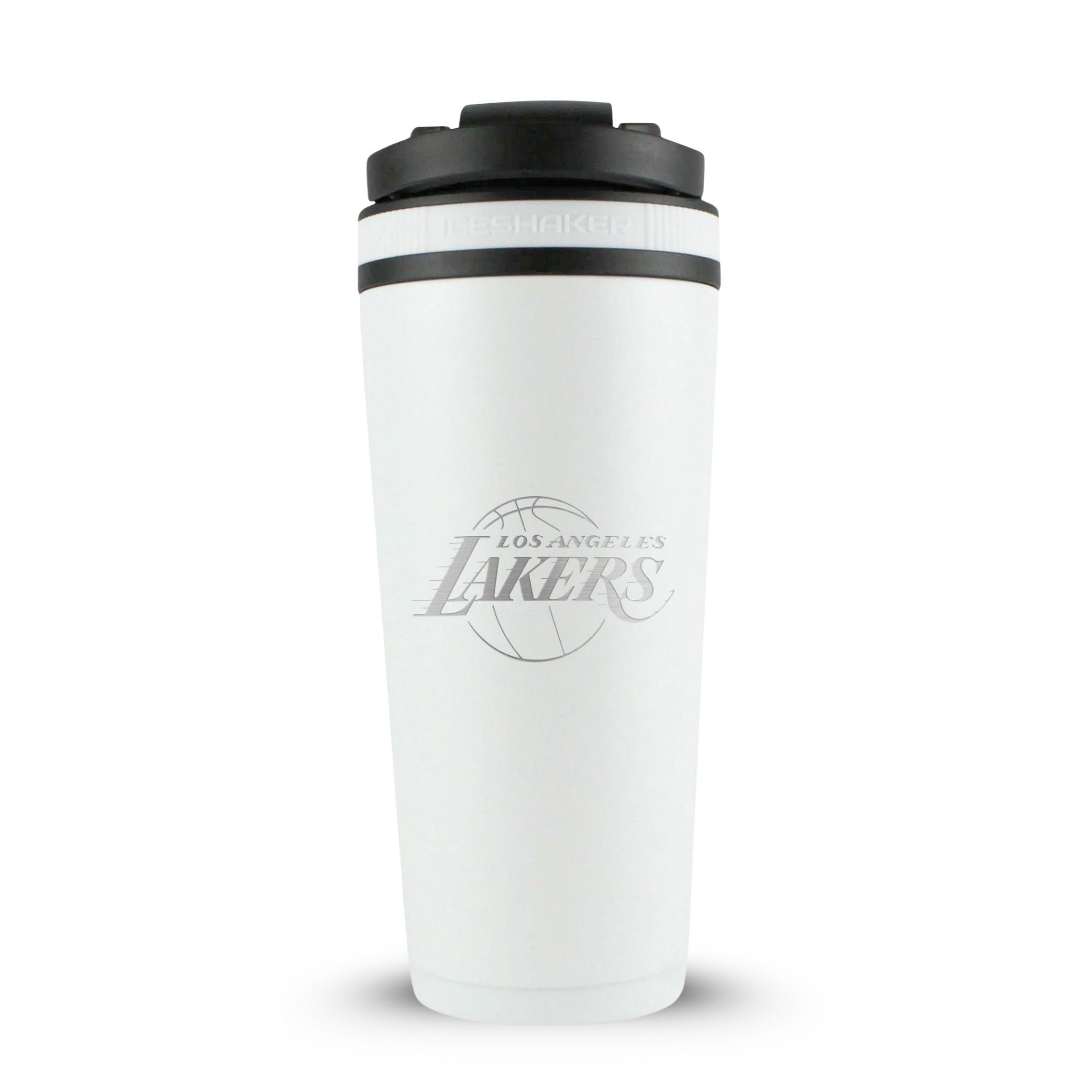 Officially Licensed Los Angeles Lakers 26oz Ice Shaker - White - Sports Gifts, Sports Memorabilia, Sports Collectibles, Fan Shop