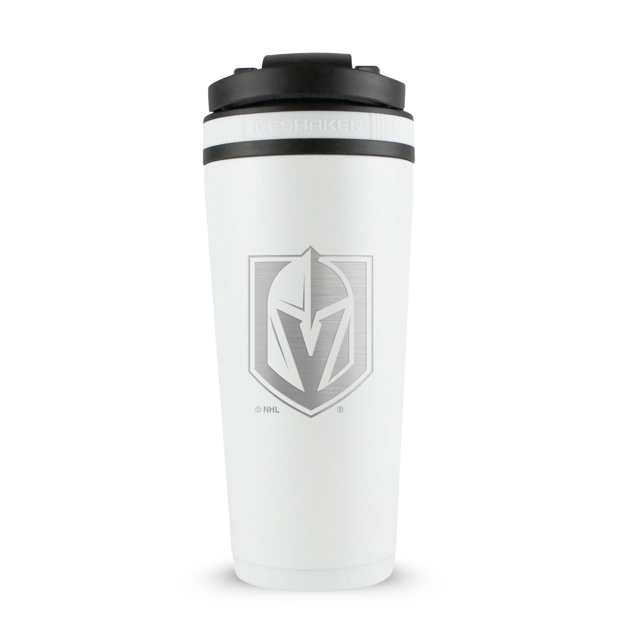 Officially Licensed Vegas Golden Knights 26oz Ice Shaker - White - Sports Gifts, Sports Memorabilia, Sports Collectibles, Fan Shop