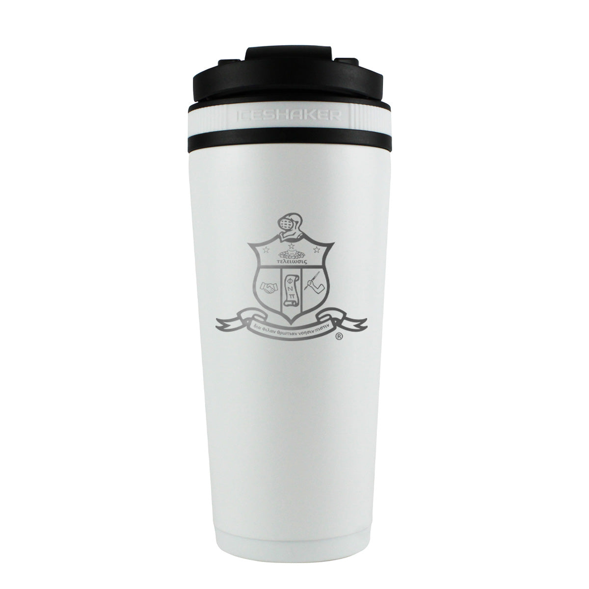 Kappa Alpha Psi Coat of Arms Custom 26oz Ice Shaker - Sports Gifts, Sports Memorabilia, Sports Collectibles, Fan Shop
