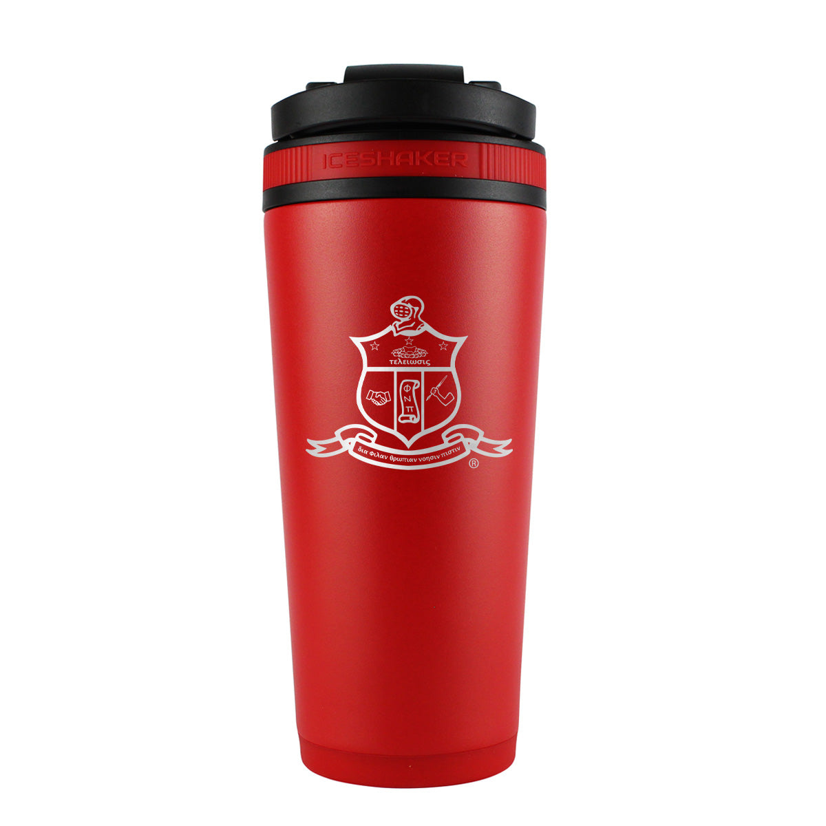 Kappa Alpha Psi Coat of Arms Custom 26oz Ice Shaker - Sports Gifts, Sports Memorabilia, Sports Collectibles, Fan Shop