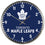 Toronto Maple Leafs Clock Round Wall Style Chrome - Sports Collectibles, Sports Memorabilia, Sports Fan Shop, Sports Gifts