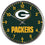 Green Bay Packers Round Chrome Wall Clock (CDG) - 757 Sports Collectibles
