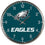 Philadelphia Eagles Round Chrome Wall Clock (CDG) - Sports Collectibles, Sports Memorabilia, Sports Fan Shop, Sports Gifts
