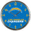 Los Angeles Chargers Clock Wall Style Round Chrome - Sports Collectibles, Sports Memorabilia, Sports Fan Shop, Sports Gifts