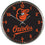 Baltimore Orioles Clock Round Wall Style Chrome - Sports Collectibles, Sports Memorabilia, Sports Fan Shop, Sports Gifts