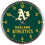 Oakland Athletics Clock Round Wall Style Chrome - Sports Collectibles, Sports Memorabilia, Sports Fan Shop, Sports Gifts
