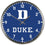 Duke Blue Devils Clock Round Wall Style Chrome - Sports Collectibles, Sports Memorabilia, Sports Fan Shop, Sports Gifts