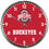 Ohio State Buckeyes Round Chrome Wall Clock (CDG) - 757 Sports Collectibles