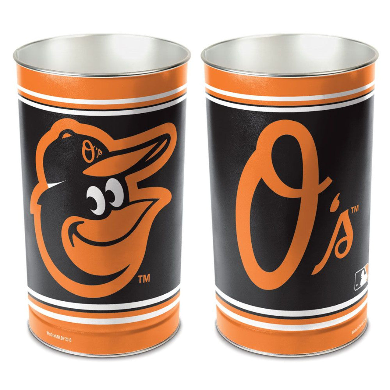 Baltimore Orioles Wastebasket 15 Inch - Sports Collectibles, Sports Memorabilia, Sports Fan Shop, Sports Gifts