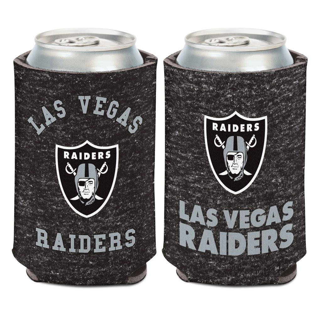 Las Vegas Raiders Team Heathered Can Cooler 12 oz. - Sports Collectibles, Sports Memorabilia, Sports Fan Shop, Sports Gifts