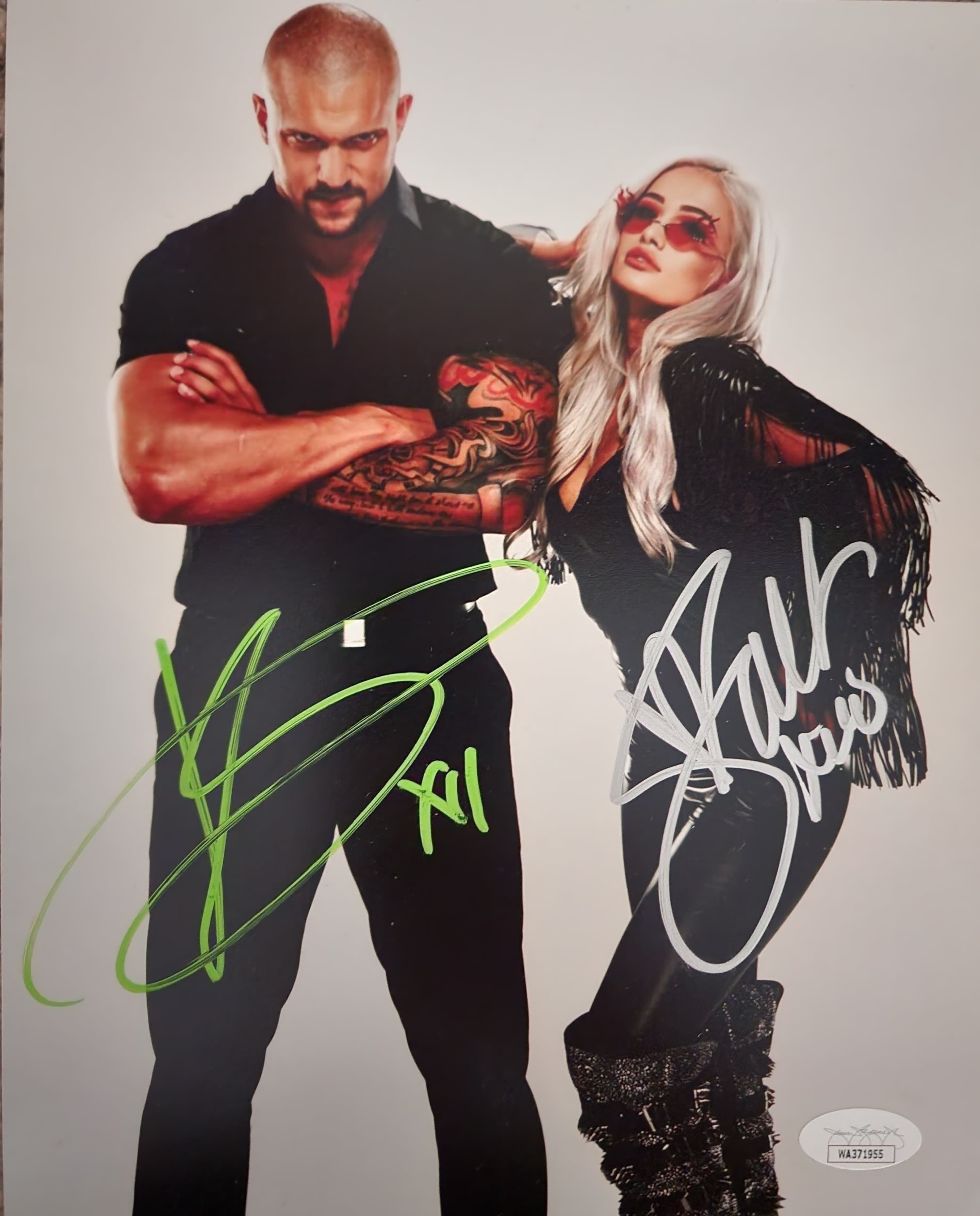 Karrion Kross & Scarlett Autographed 8" x 10" WWE Wrestling Photo - Sports Collectibles, Sports Memorabilia, Sports Fan Shop, Sports Gifts