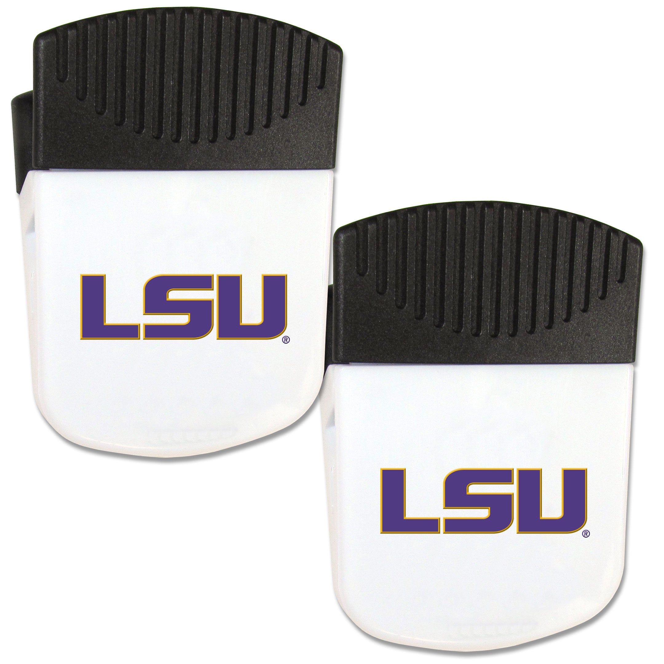 LSU Tigers Chip Clip Magnet with Bottle Opener, 2 pack
