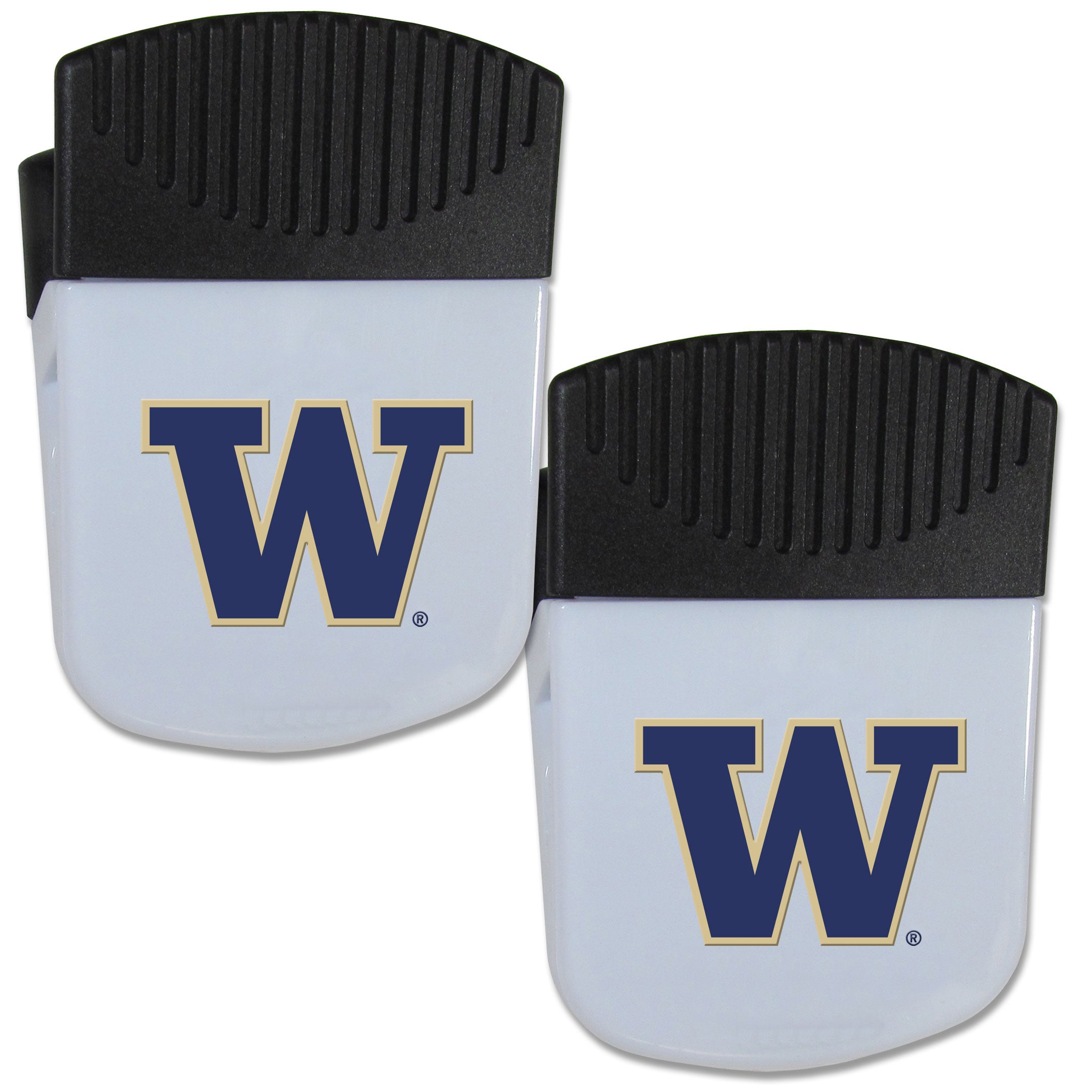 Washington Huskies Chip Clip Magnet with Bottle Opener, 2 pack
