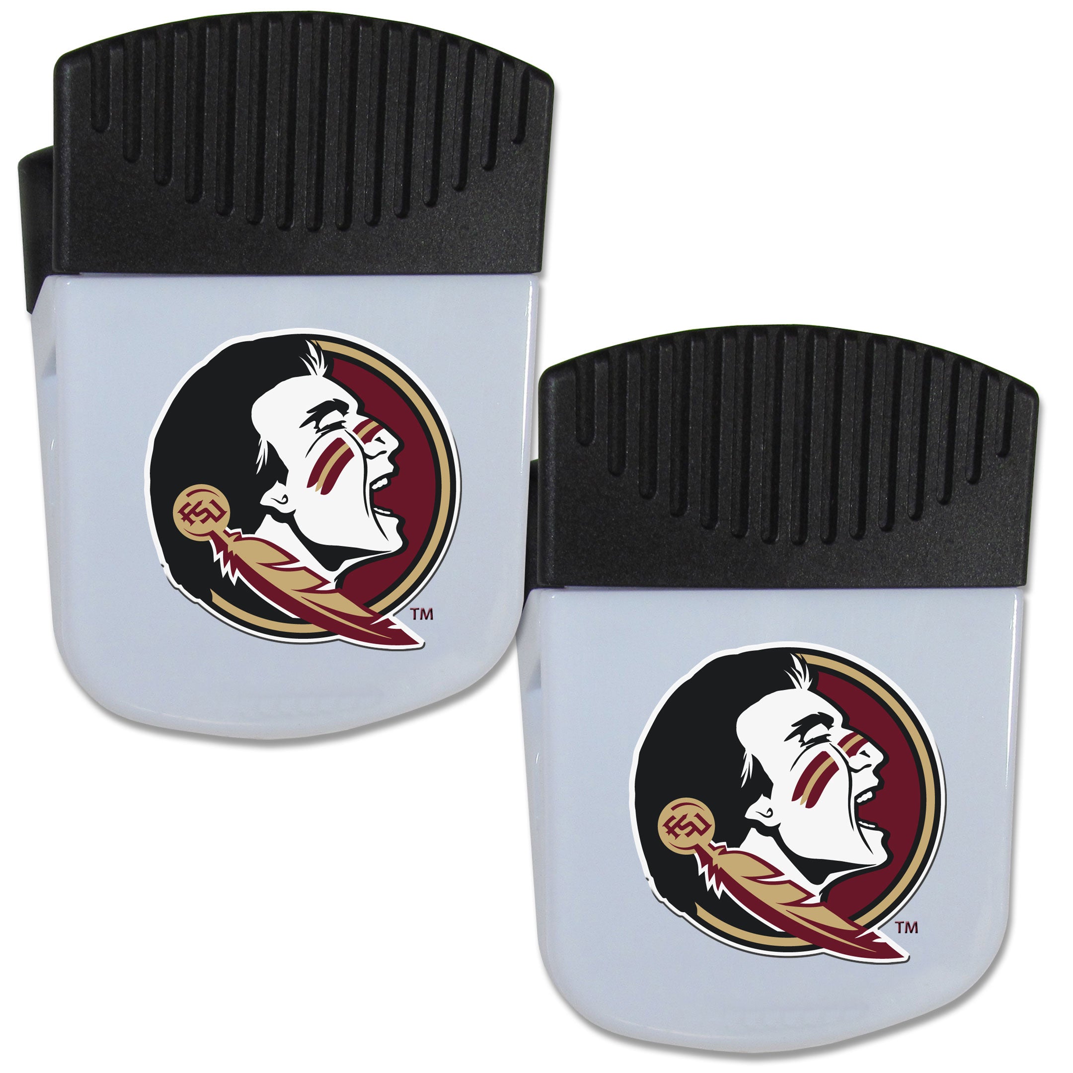 Florida St. Seminoles Chip Clip Magnet with Bottle Opener, 2 pack