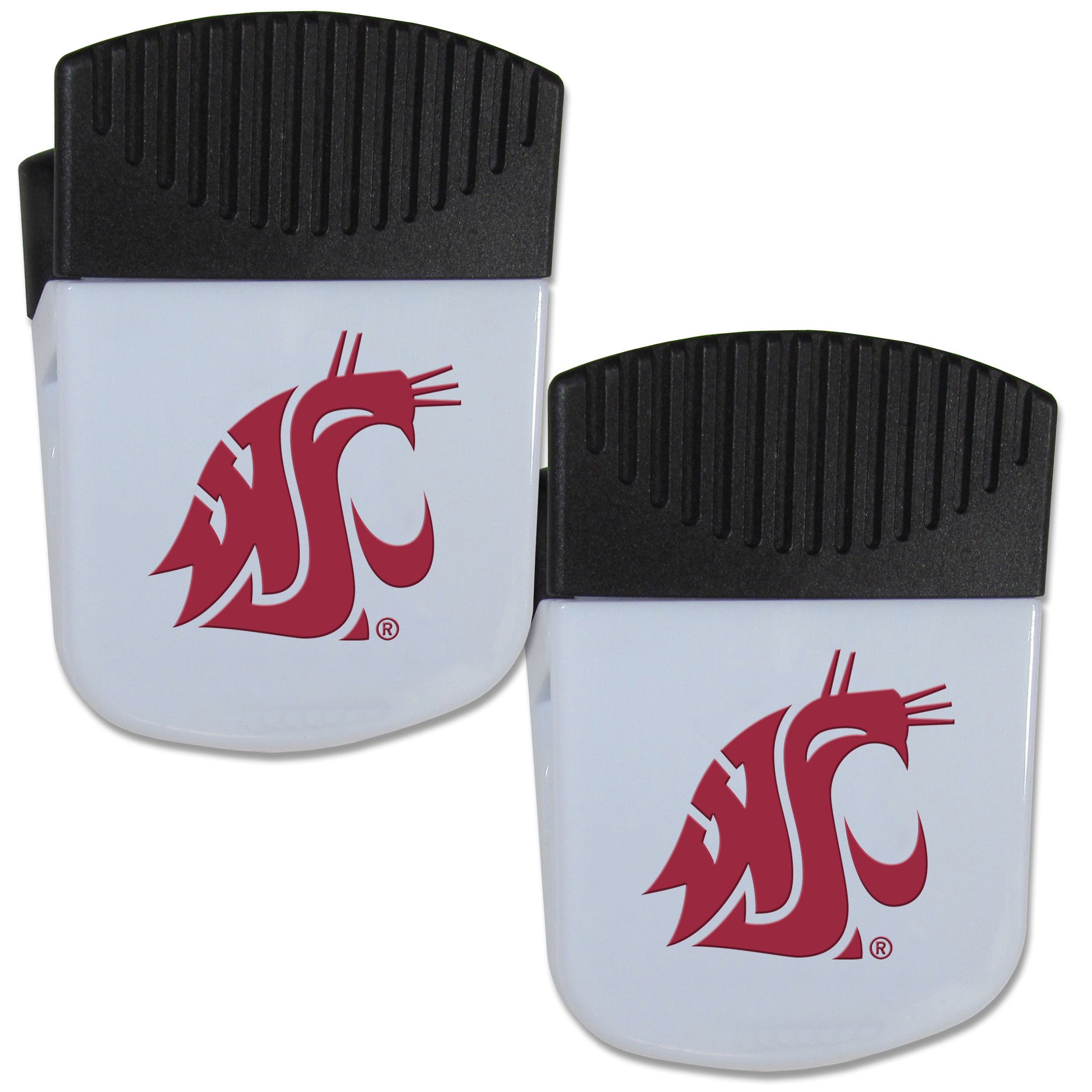 Washington St. Cougars Chip Clip Magnet with Bottle Opener, 2 pack