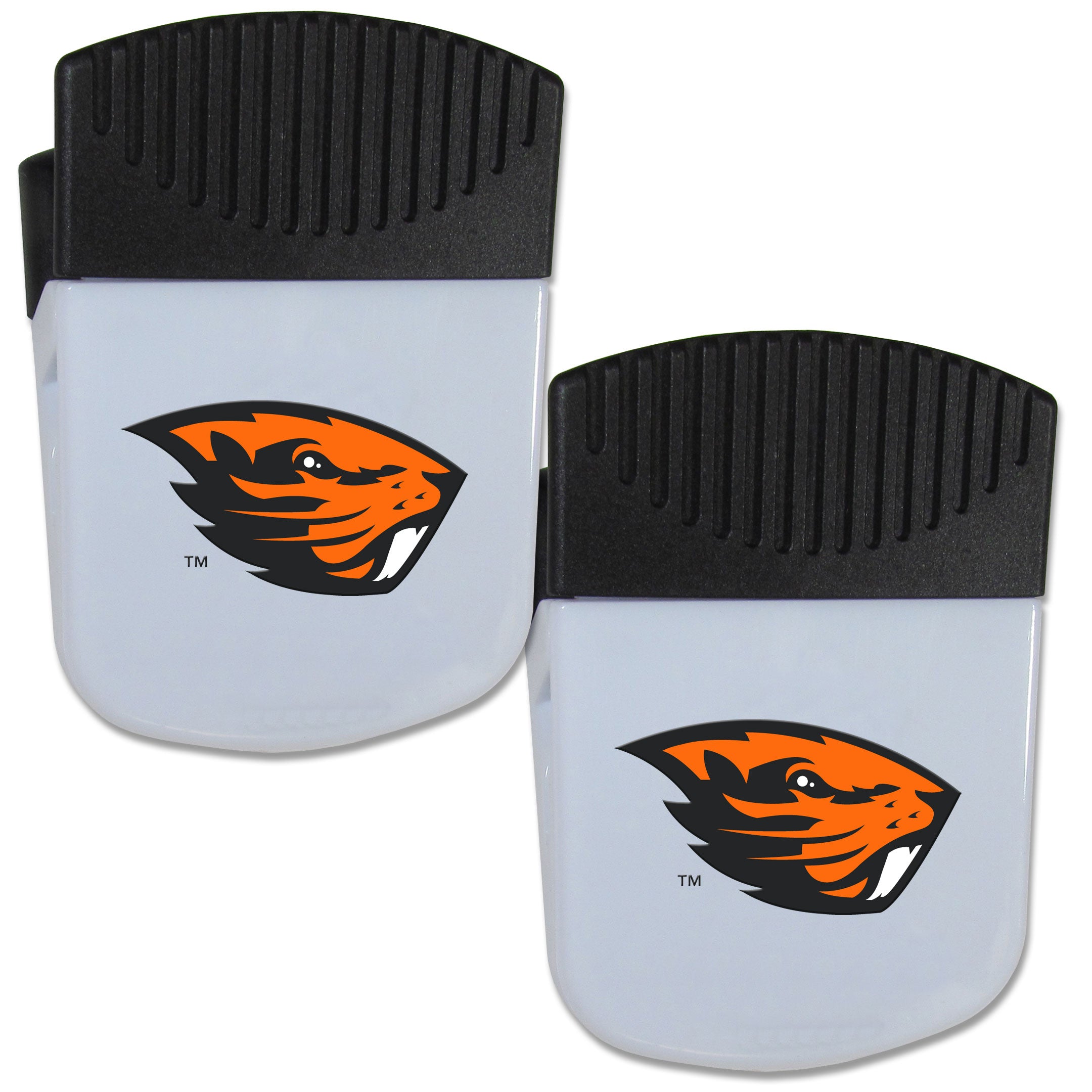 Oregon St. Beavers Chip Clip Magnet with Bottle Opener, 2 pack