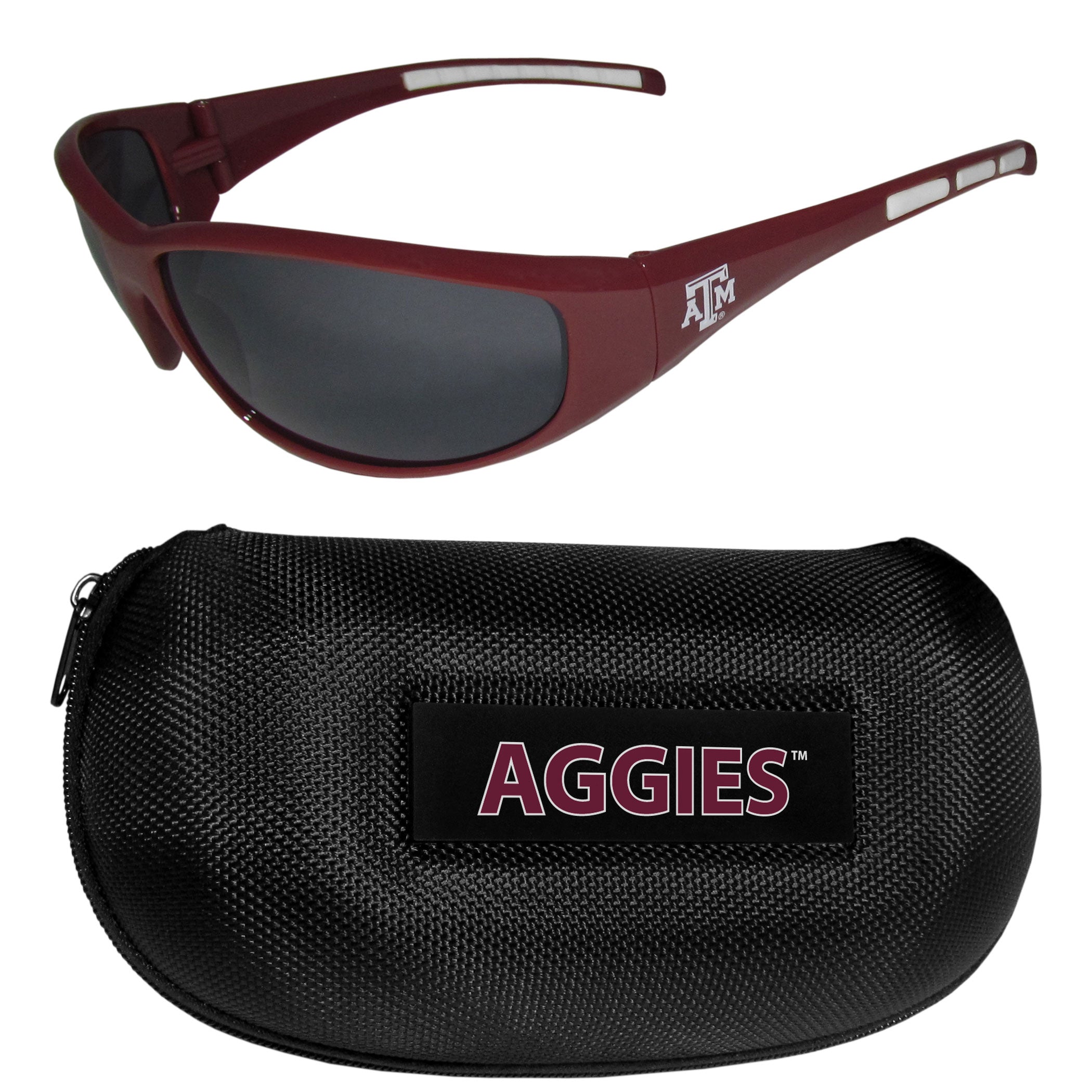 Texas A & M Aggies Wrap Sunglass and Case Set