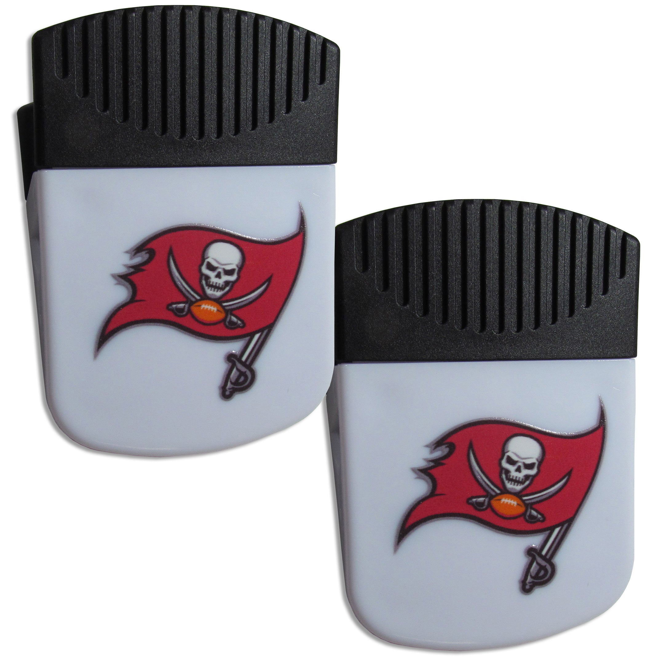 Tampa Bay Buccaneers Chip Clip Magnet with Bottle Opener, 2 pack
