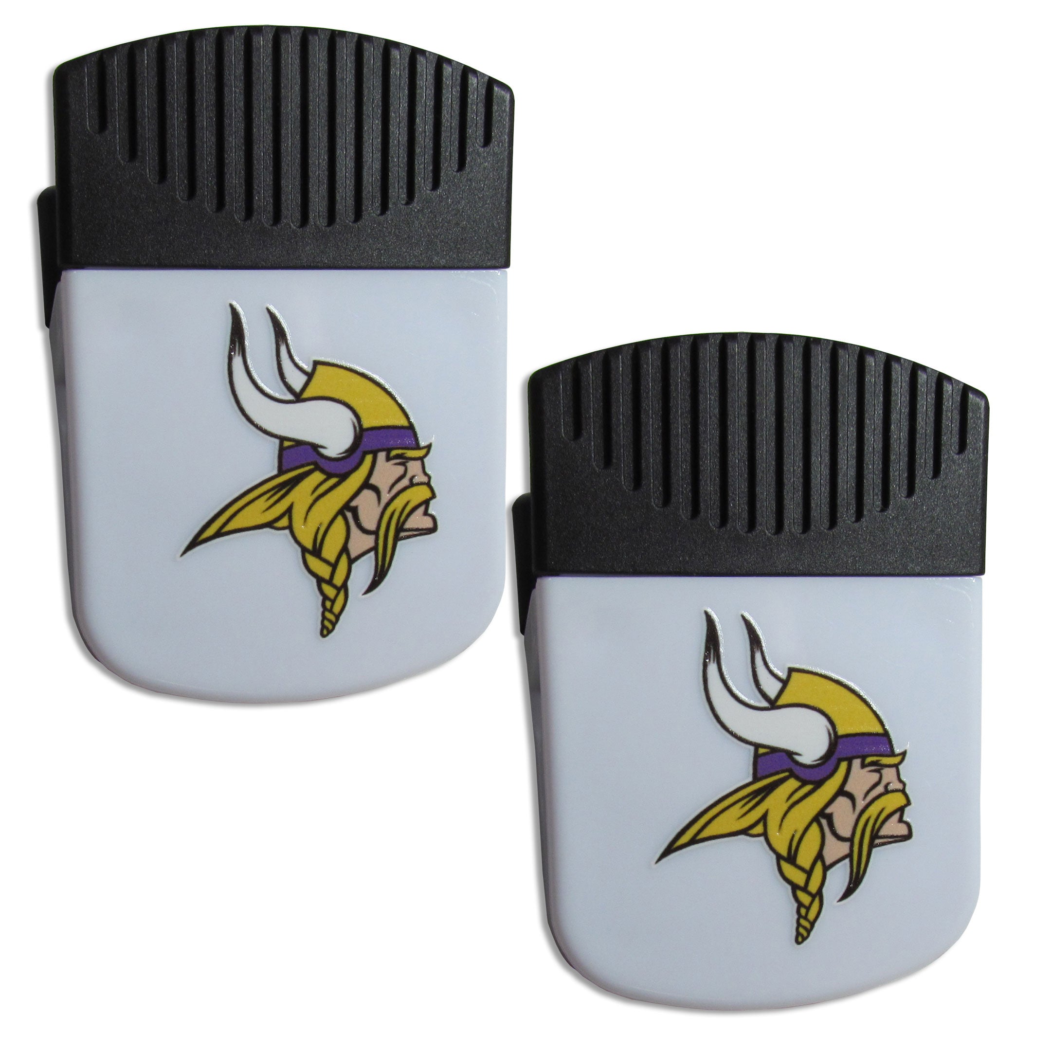 Minnesota Vikings Chip Clip Magnet with Bottle Opener, 2 pack