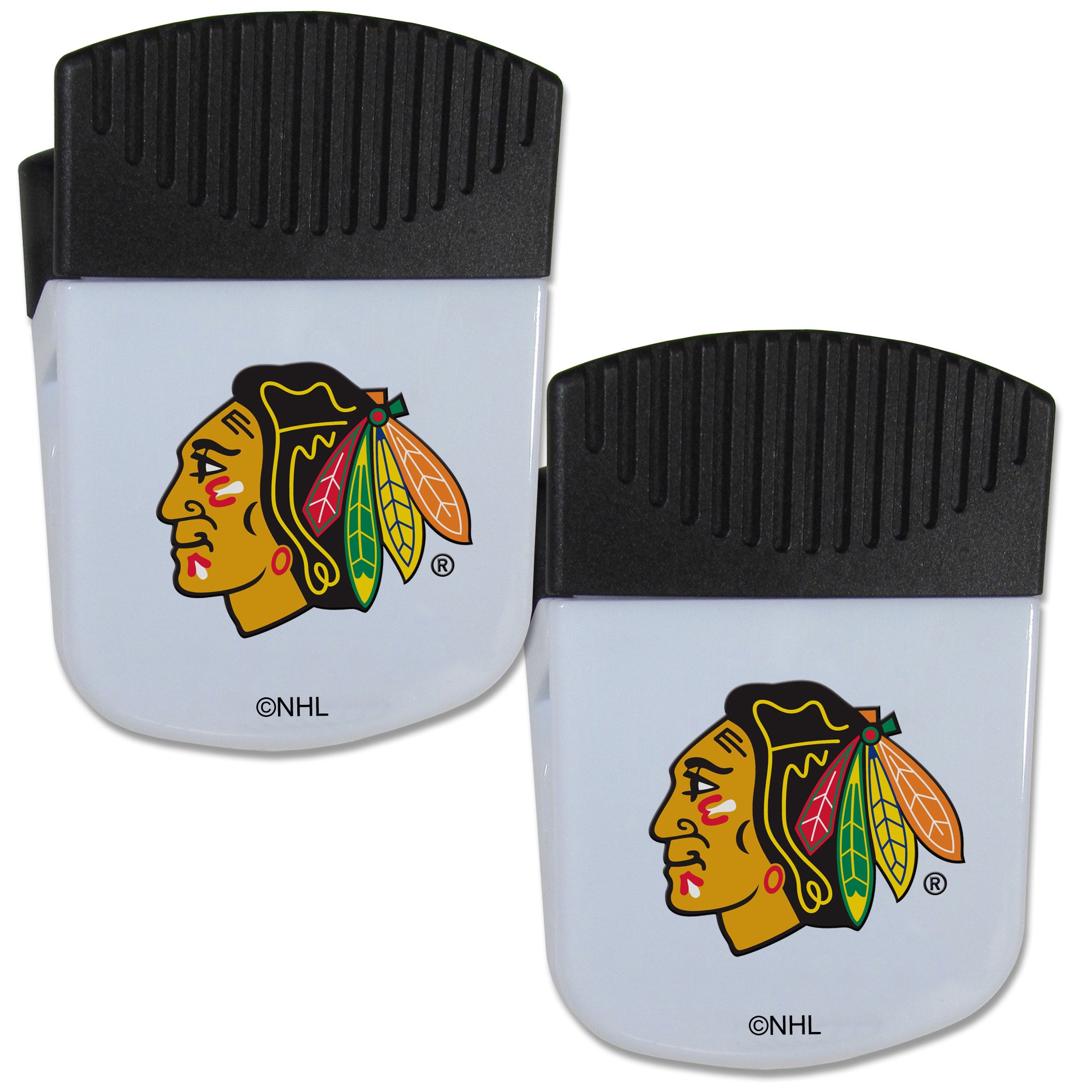 Chicago Blackhawks Chip Clip Magnet with Bottle Opener, 2 pack