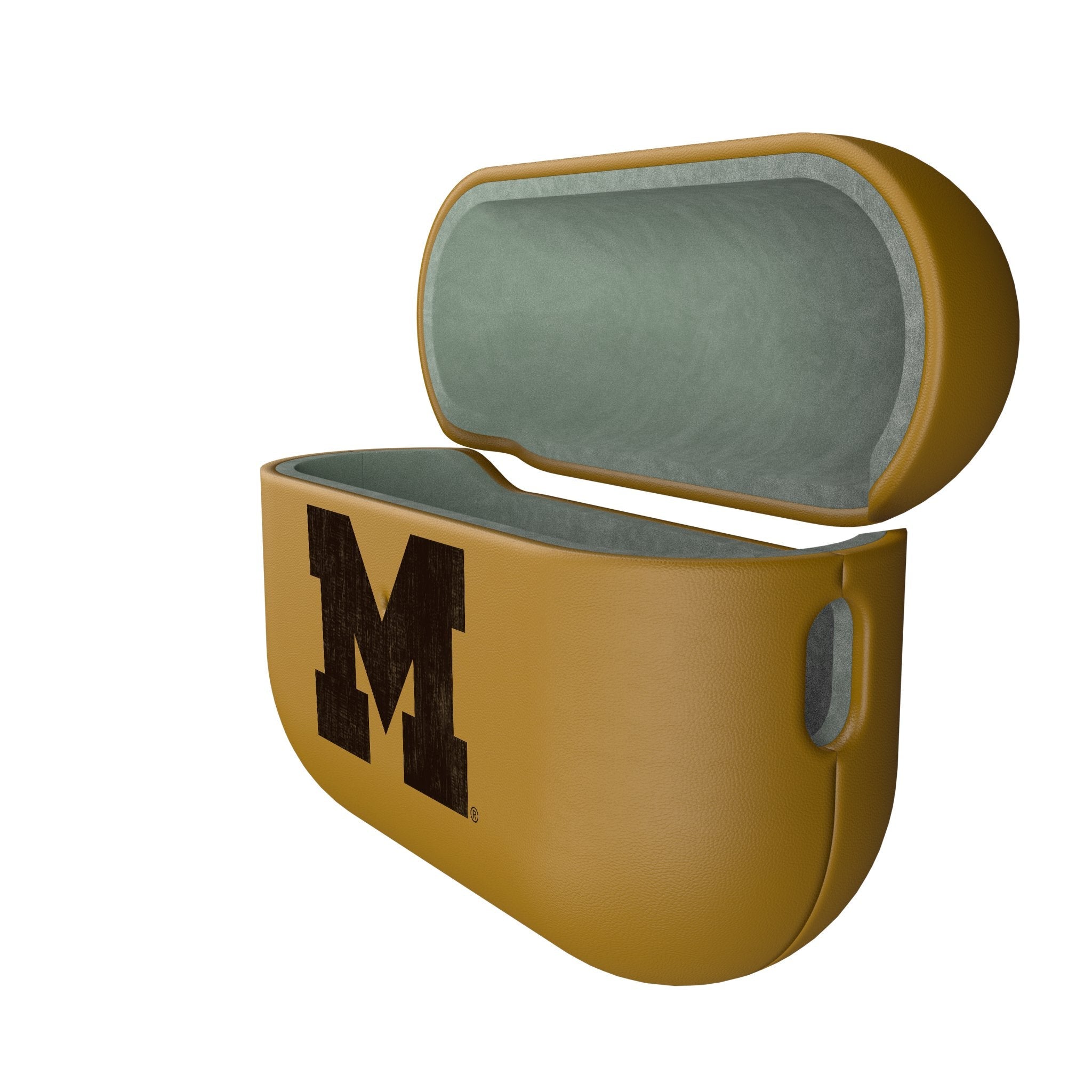 Michigan Wolverines Burn AirPod Case Cover - Sports Gifts, Sports Memorabilia, Sports Collectibles, Fan Shop