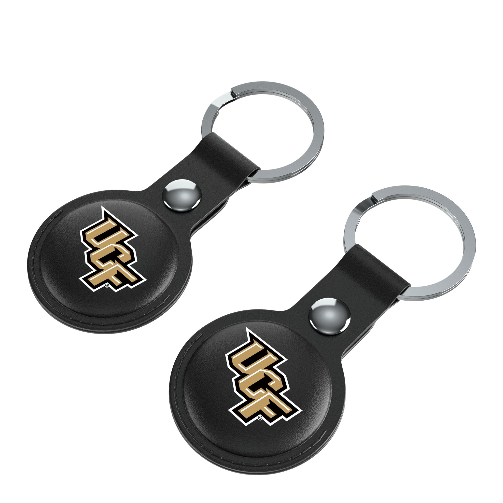 University of Central Florida Golden Knights Insignia Black Airtag Holder 2-Pack - Sports Gifts, Sports Memorabilia, Sports Collectibles, Fan Shop