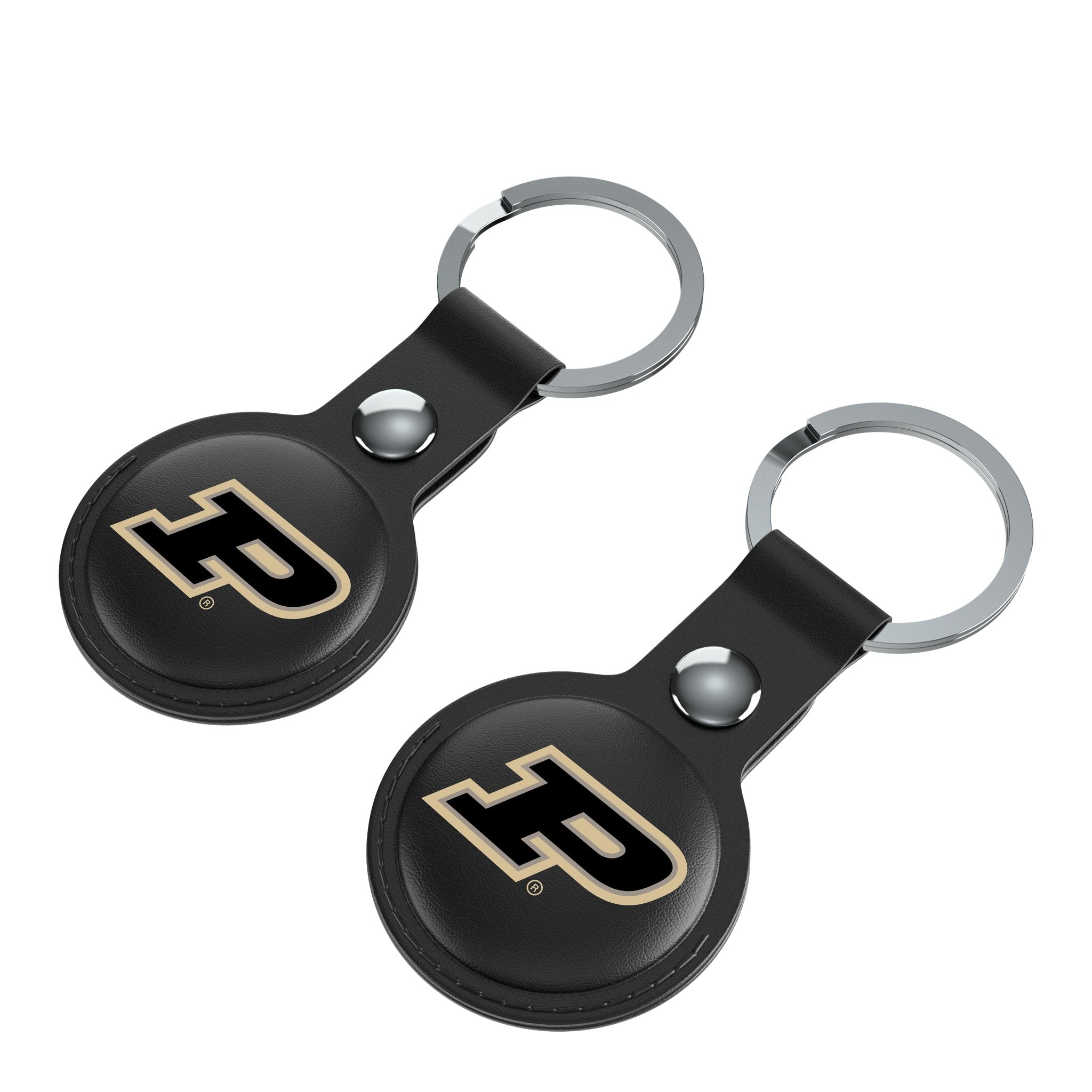 Purdue University Boilermakers Insignia Black Airtag Holder 2-Pack - Sports Gifts, Sports Memorabilia, Sports Collectibles, Fan Shop