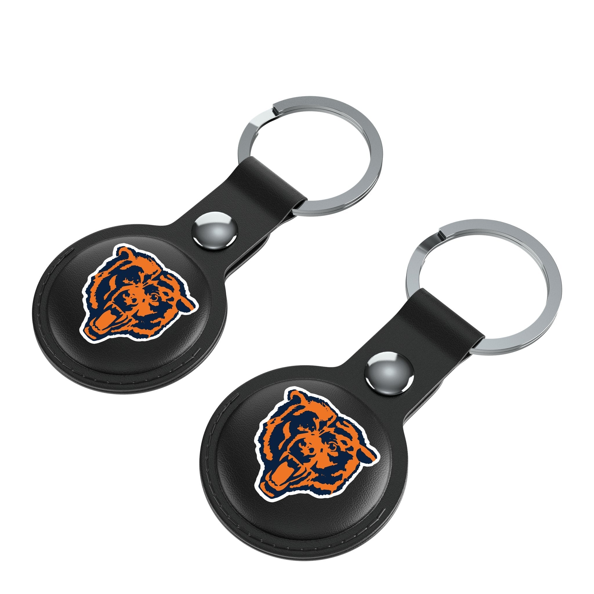 Chicago Bears 1946 Historic Collection Insignia Black Airtag Holder 2-Pack - Sports Gifts, Sports Memorabilia, Sports Collectibles, Fan Shop