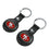 San Francisco 49ers Insignia Black Airtag Holder 2-Pack - Sports Gifts, Sports Memorabilia, Sports Collectibles, Fan Shop