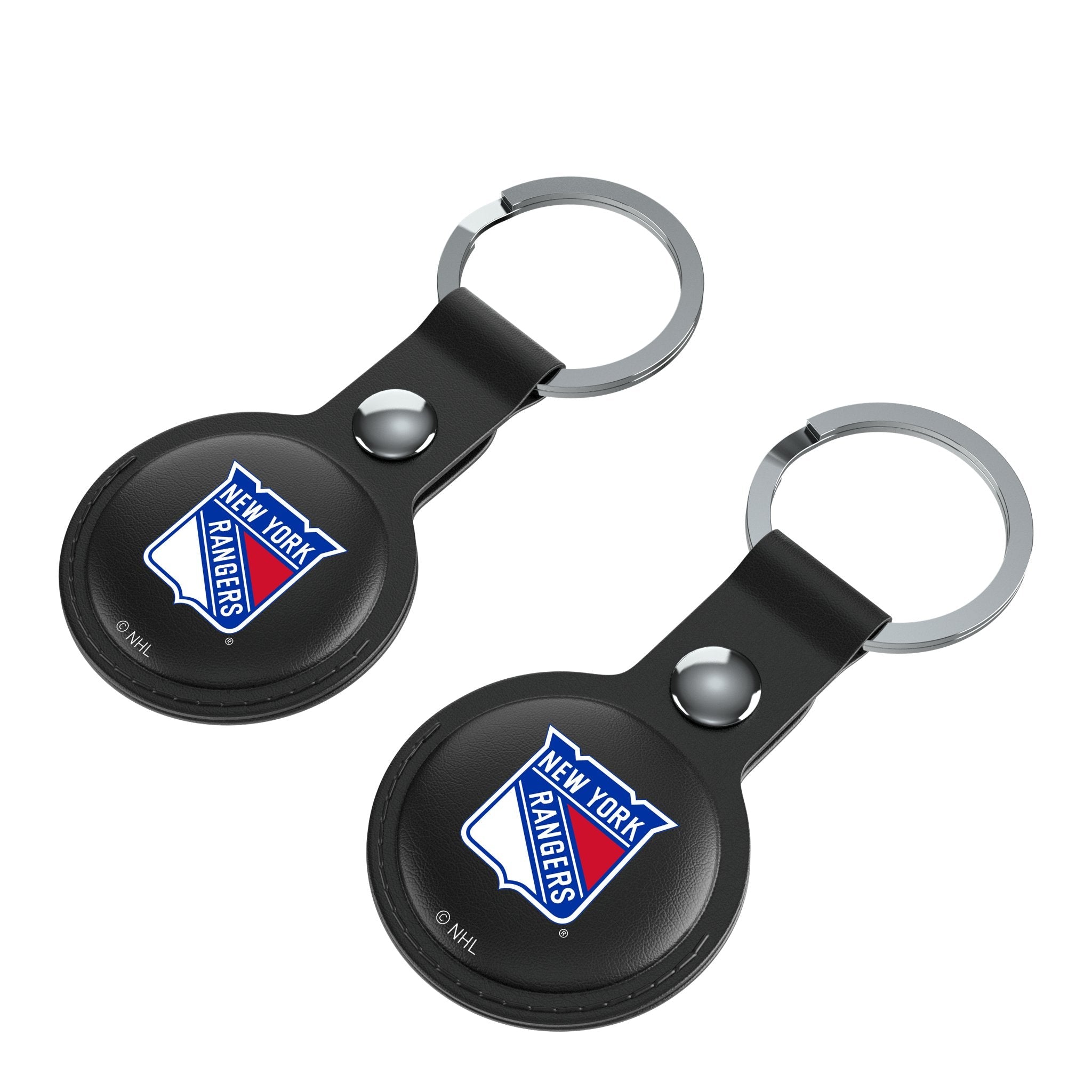 New York Rangers Insignia Black Airtag Holder 2-Pack - Sports Gifts, Sports Memorabilia, Sports Collectibles, Fan Shop