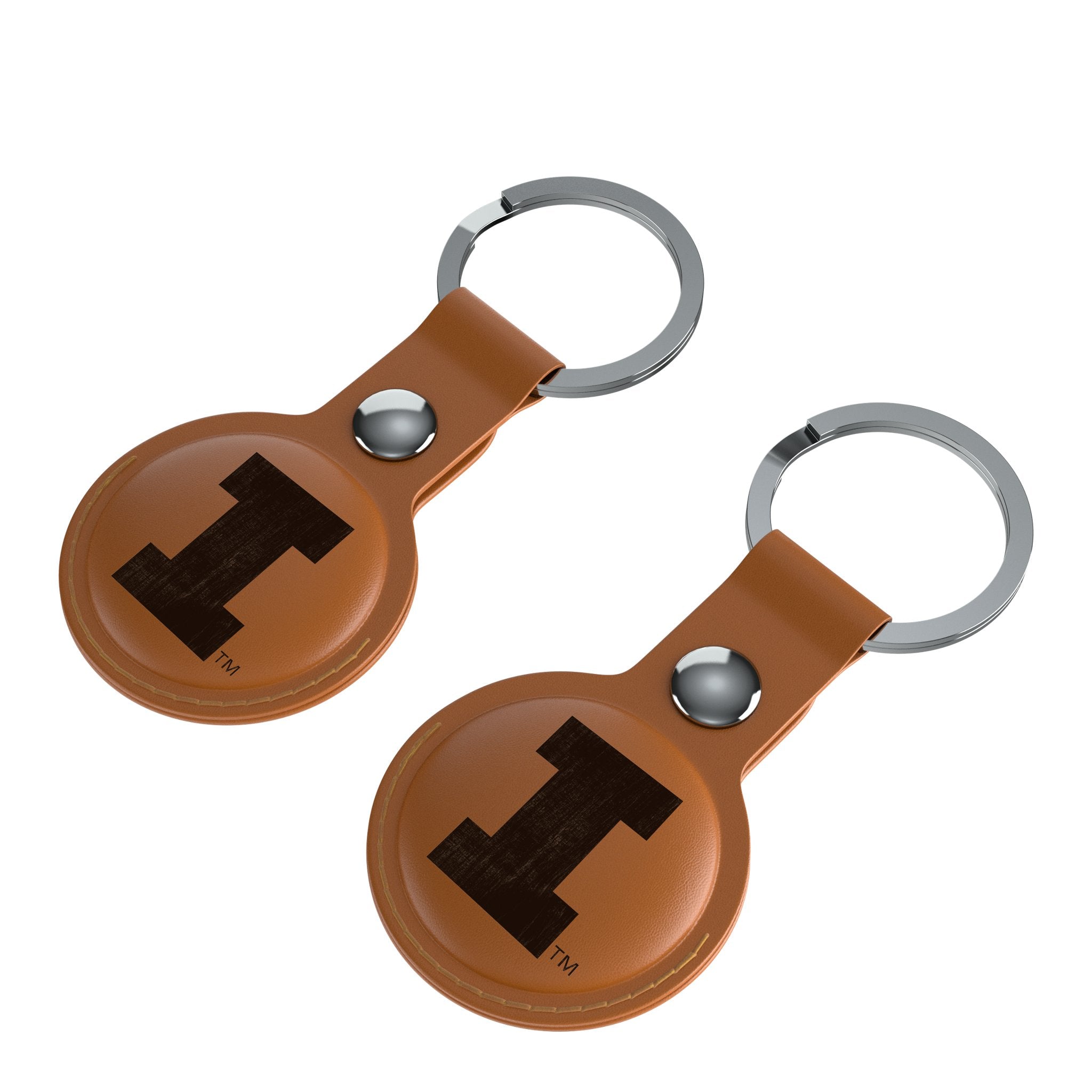 University of Illinois Fighting Illini Burn Brown Airtag Holder 2-Pack - Sports Gifts, Sports Memorabilia, Sports Collectibles, Fan Shop