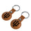 Indiana University Hoosiers Burn Brown Airtag Holder 2-Pack - Sports Gifts, Sports Memorabilia, Sports Collectibles, Fan Shop