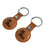University of Mississippi Rebels Burn Brown Airtag Holder 2-Pack - Sports Gifts, Sports Memorabilia, Sports Collectibles, Fan Shop