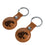 Washington State University Cougars Burn Brown Airtag Holder 2-Pack - Sports Gifts, Sports Memorabilia, Sports Collectibles, Fan Shop