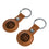 Chicago Cubs Burn Brown Airtag Holder 2-Pack - Sports Gifts, Sports Memorabilia, Sports Collectibles, Fan Shop