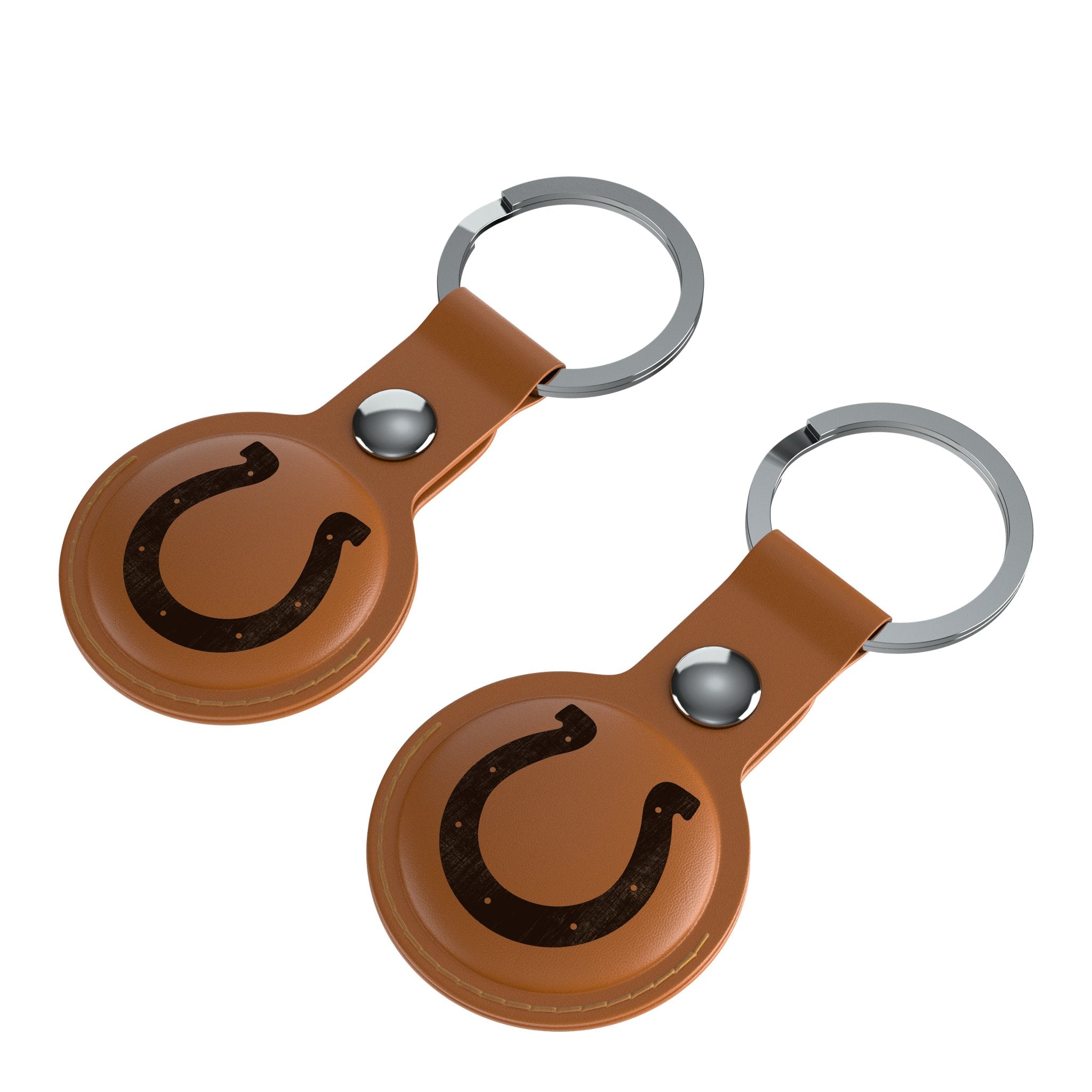 Indianapolis Colts Burn Brown Airtag Holder 2-Pack - Sports Gifts, Sports Memorabilia, Sports Collectibles, Fan Shop
