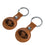 San Francisco 49ers Burn Brown Airtag Holder 2-Pack - Sports Gifts, Sports Memorabilia, Sports Collectibles, Fan Shop