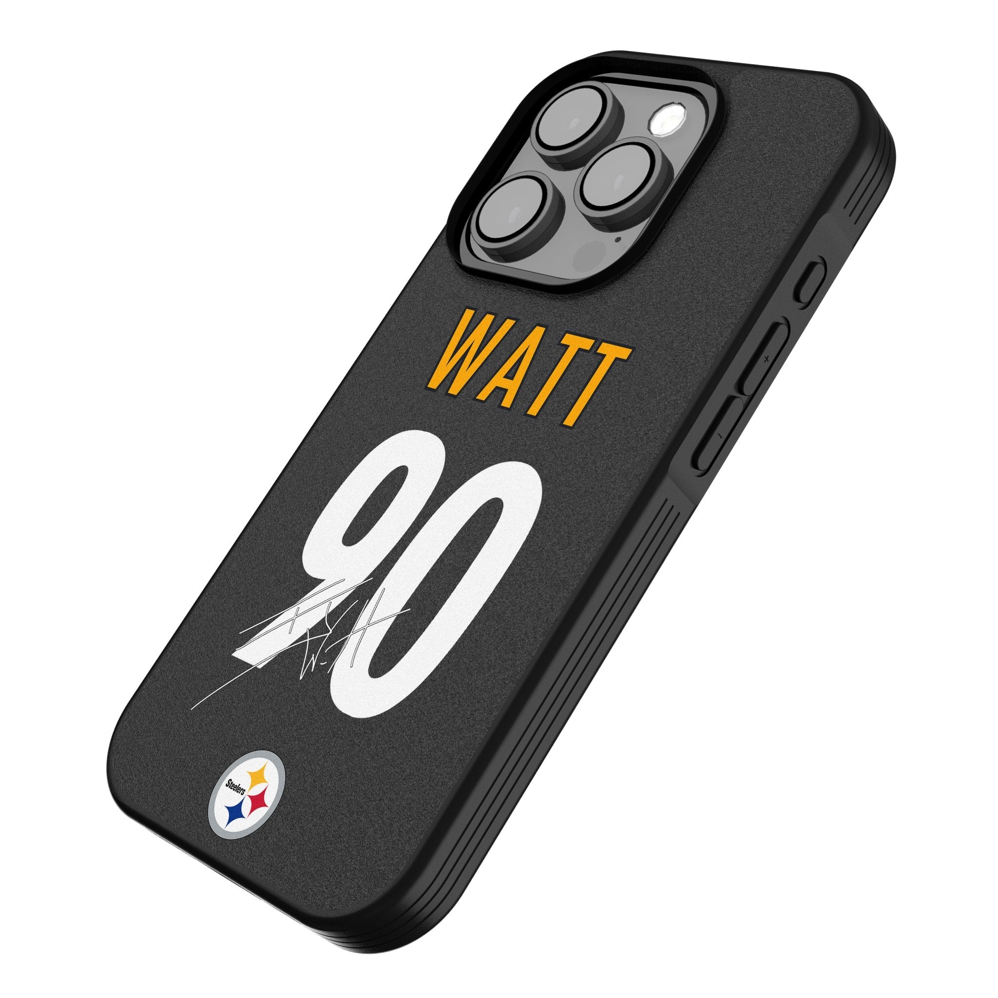 T.J. Watt Pittsburgh Steelers 90 Game Tactic Bump Phone Case for Apple iPhone - Sports Gifts, Sports Memorabilia, Sports Collectibles, Fan Shop