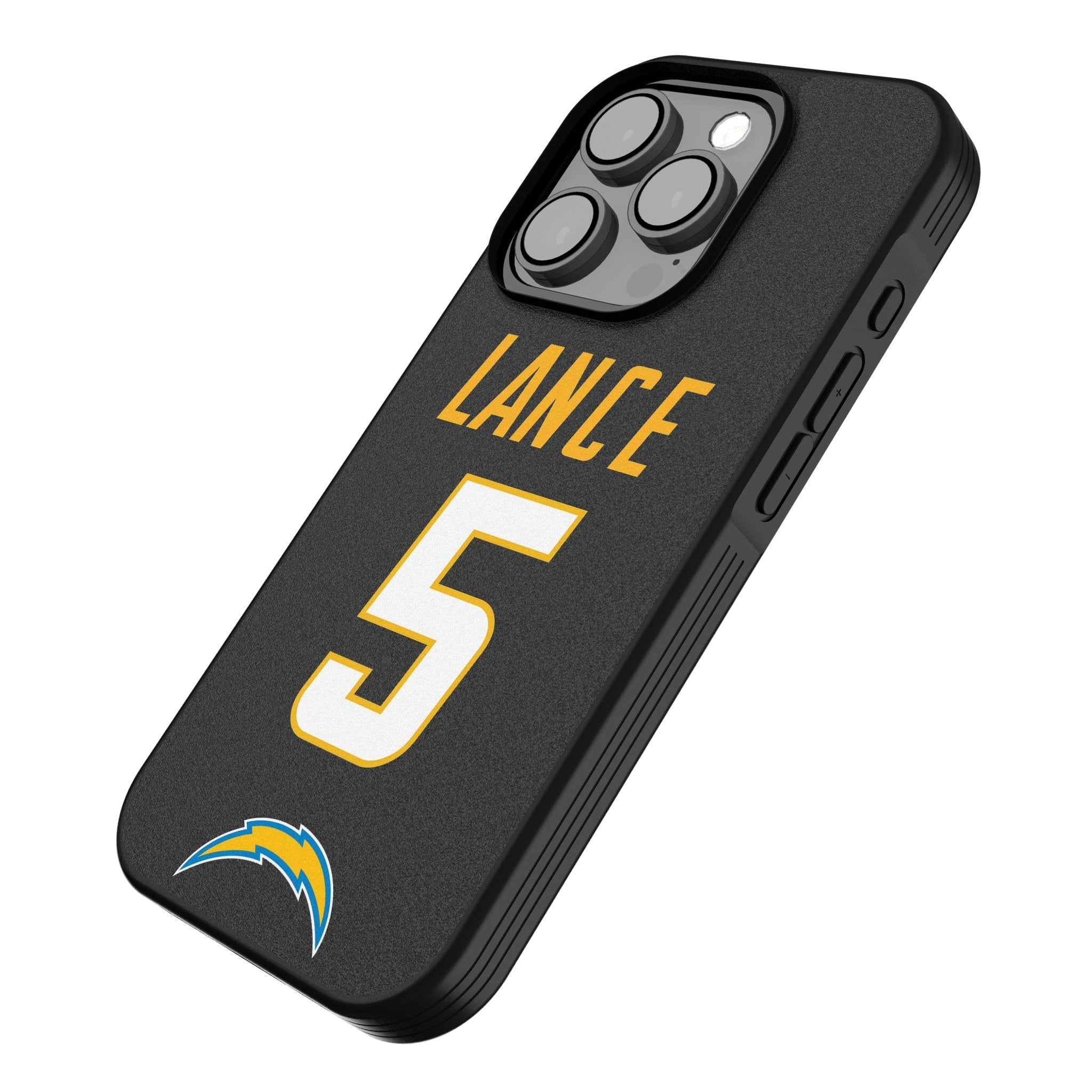 Trey Lance Los Angeles Chargers 5 Game Tactic Bump Phone Case for Apple iPhone - Sports Gifts, Sports Memorabilia, Sports Collectibles, Fan Shop